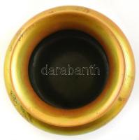 Zsolnay eozin mázas vázácska, 1920 körül, hibátlan, jelzett, m: 7cm