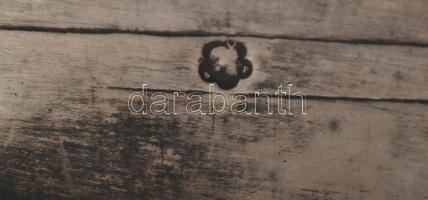 Ezüst(Ag) szalvétatartó, jelzett, tetején sérült, m: 9 cm, nettó: 89 g