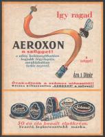 cca 1920-1940 Aeroxon reklám, 29x22 cm