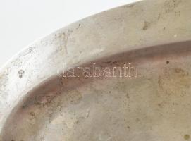 Ezüst(Ag) levéltartó tálca, jelzett, , 24x18 cm, nettó: 284 g