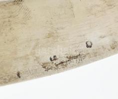 Ezüst(Ag) levéltartó tálca, jelzett, , 24x18 cm, nettó: 284 g