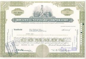 USA 1964-68. 6db részvény, 2klf, benne variánsokkal, kisugrású sorszámokkal