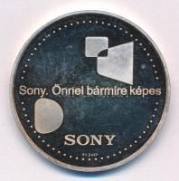 2004. "10 éves a Sony Hungária Kft. 1994-2004 / Sony. Önnel bármire képes" jelzett Ag emlé...