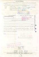 USA 1968. "Foote, Cone & Belding Inc." részvénye 6x, 5x egymásutáni és 1x egyugrású so...