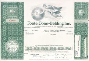 USA 1963-68. 6db részvény, 2klf, benne sorszám és alapszín variánsokkal