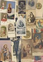 Kis vallási tétel: 39 db szentkép (benne lithók) és vallási témájú nyomtatvány + 1 db 1917-es imakönyv
