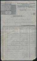 1946 Bp., Pávai-Vajna Gábor gépészmérnök fejléces számlája