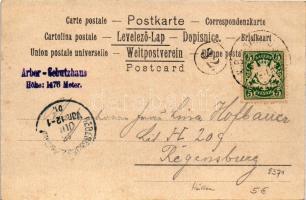1901 Arber (Bayerischer Wald), Arberschutzhütte / chalet, shelter (fl)