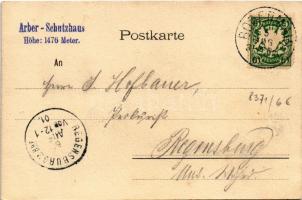 1901 Arber (Bayerischer Wald), Schutzhütte / chalet, shelter (EK)