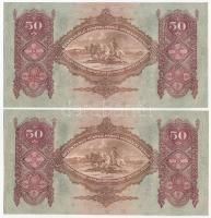 1932. 50P (2x) sorszámkövetők "D 109 035709 - D 109 035710" T:I,I- Adamo P14