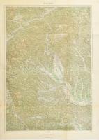 cca 1936 Graz és környékének térképe, 1 : 200.000, M. kir. Állami Térképészeti Intézet, hajtva, körbevágva, 62x45,5 cm