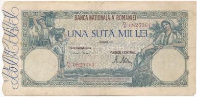 Románia 1945. 100.000L T:III / Romania 1945. 100.000 Lei C:F Krause 58.a