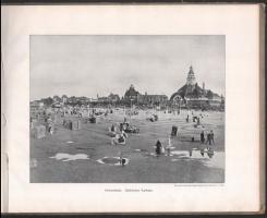 cca 1900-1910 Album der Ostseebäder, képes album, Globus Verlag Berlin, félvászon-kötésben, kissé sé...