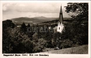 1943 Deggendorf, Blick vom Geiersberg