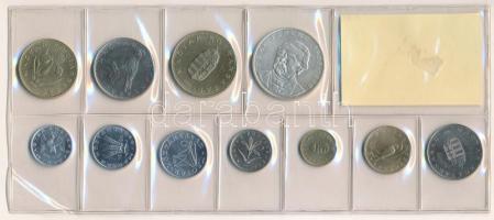 1995. 10f-200Ft (11xklf) érmés forgalmi sor fóliatokban T:1 Adamo FO28