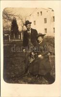 1917 Deggendorf, couple with dog. photo