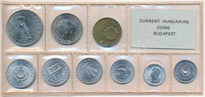 1980. 2f-10Ft (9xklf) érmés forgalmi sor fóliatokban T:1 kis patina 
Adamo FO13