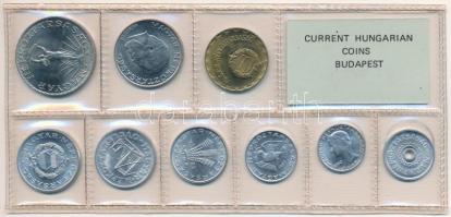 1982. 2f-10Ft (9xklf) érmés forgalmi sor fóliatokban T:1 Adamo FO15
