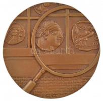 Gáti Gábor (1937-) 2011. "110 éves a Magyar Numizmatikai Társulat" Br plakett, peremen &qu...