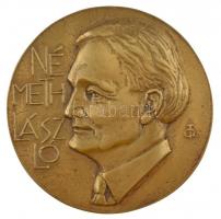 Tőrös Gábor (1934-) DN Németh László egyoldalas, öntött bronz emlékérem nem saját tokban (128mm) T:1-,2