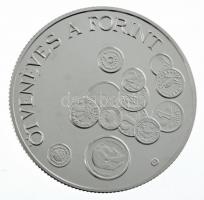 1996. 2000Ft Ag "Ötvenéves a Forint" kapszulában, tanúsítvánnyal, dísztokban T:BU 
Adamo ...
