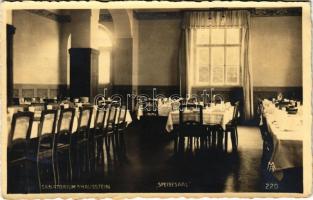 1917 Schaufling, Sanatorium Hausstein, Speisesaal / sanatorium, interior, dining room (small tear)