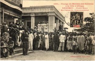 Porto-Novo, Voyage du Ministre des Colonies a la Cote dAfrique. Au Palais du Gouvernement / Voyage of the Minister for the Colonies to the African Coast. At the Government Palace. African folklore