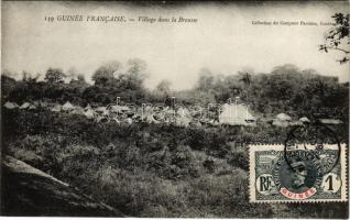 Guinée Francaise. Village dans la Brousse / French Guinea, African folklore