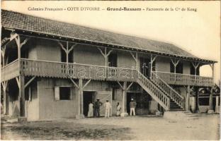 Grand Bassam, Factorerie de la Cie de Kong / factory. African folklore (EB)