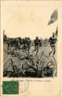 1905 Cote dIvoire, Baoulés se rendant a un appel / African folklore (EK)