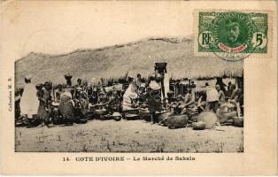 Cote dIvoire, Le Marché de Sakala / African folklore, market (EK)