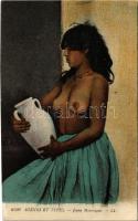 1919 Scenes et Types. Jeune Mauresque / half-naked Moorish girl (EK)
