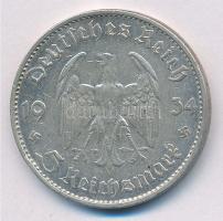 Német Harmadik Birodalom 1934G 5M Ag "Náci hatalom első évfordulója" T:2- ph. German Third Reich 1934G 5 Mark Ag "1st Anniversary of Nazi rule" C:VF edge error Krause KM#83