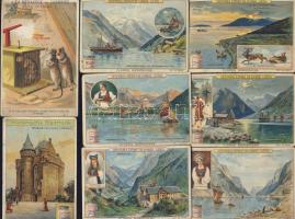 7 db Liebig litho kártya / 7 Liebig litho cards