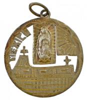 Mexikó 1923. 1P Ag füllel medállá alakítva, hátlap átvésve (br.: 14,19g/0.720)  Mexico 1923. 1 Peso Ag refurbished as medallion, reverse reengraved (gr.: 14,19g/0.720)