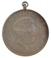 Német Államok / Szászország-Albertine 1833G Tallér Ag "I. Antal" füllel medállá alakítva T...