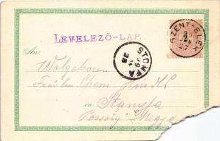 1899 (Vorläufer) Szentelek, Stegersbach; Pfarrkirche, Firma Steiner. Carl Otto Hayd / templom, üzlet...