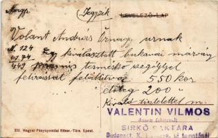 Budapest X. Kőbánya, Valentin Vilmos sírkő és síremlékkő raktára az új temetőnél (fa)