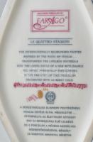 Hollóházi porcelán váza Faragó Miklós (1947- ) által tervezett: A négy évszak - Tavasz dekorral. lev...