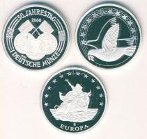 Németország 1996. "ECU" + 1998. "Europa" + 2000. "50 éves a Márka" 3kl...