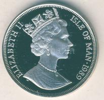 Man-sziget 1986. 1C "Mexikói Labdarúgó VB-zászlók" ezüstözve T:PP Tanúsítvánnyal!