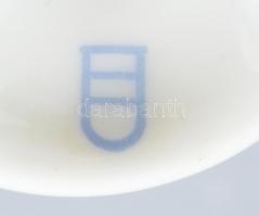 2 db cseh Altwien mokkás 4,5cmcsésze, matricás porcelán, kopott, egyik ragasztott m: