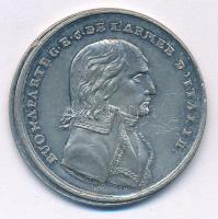 Franciaország 1797. Napóleon itáliai hadjárata kétoldalas fém emlékérem (33mm) T:1-,2 félrecsúszott veret France 1797. Napoleons campaign in Italy two-sided metal medallion (33mm) C:AU,XF shifted strike