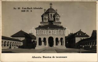Gyulafehérvár, Alba Iulia, Karlsburg; Biserica de incoronare. 1929 / Koronázó templom / church (fl)