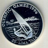 Tokelau-szigetek 1994. 5L Ag "Olimpiai játékok-szörf" T:PP