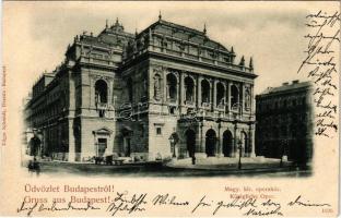 1899 (Vorläufer) Budapest VI. M. kir. Operaház. Edgar Schmidt