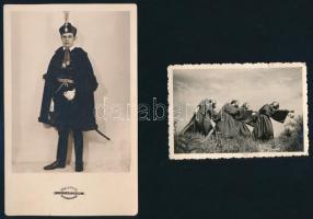 6 db vegyes régi fotó, 9x6 cm és 14x9 cm között