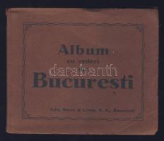 cca 1930 Bukarest leporellofüzet 11 képpel / Leporello booklet of Bucharest with 11 pictures 12x9 cm