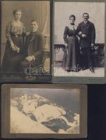 cca 1880-1900 7 db érdekes keményhátú fotó / 7 interesting vintage photos 12x19 cm