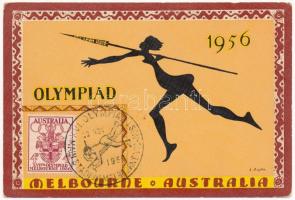 1956 Melbourne - Summer Olympics. Games of the XVI Olympiad / Olympischen Spiele 1956 s: J. Rajko + So. Stpl. (EK)